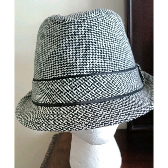 Penguin Other - Penguin BY Munsingwear Fedora Hat Men's M/L Tweed Grey Cap Wool Blend Plaid